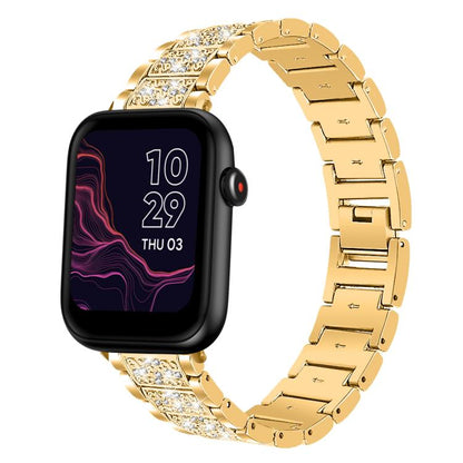 20mm For Ticwatch GTH / E3 / E / 2 xDfind Diamond Jewelry Steel Watch Band(Gold) by xDfind