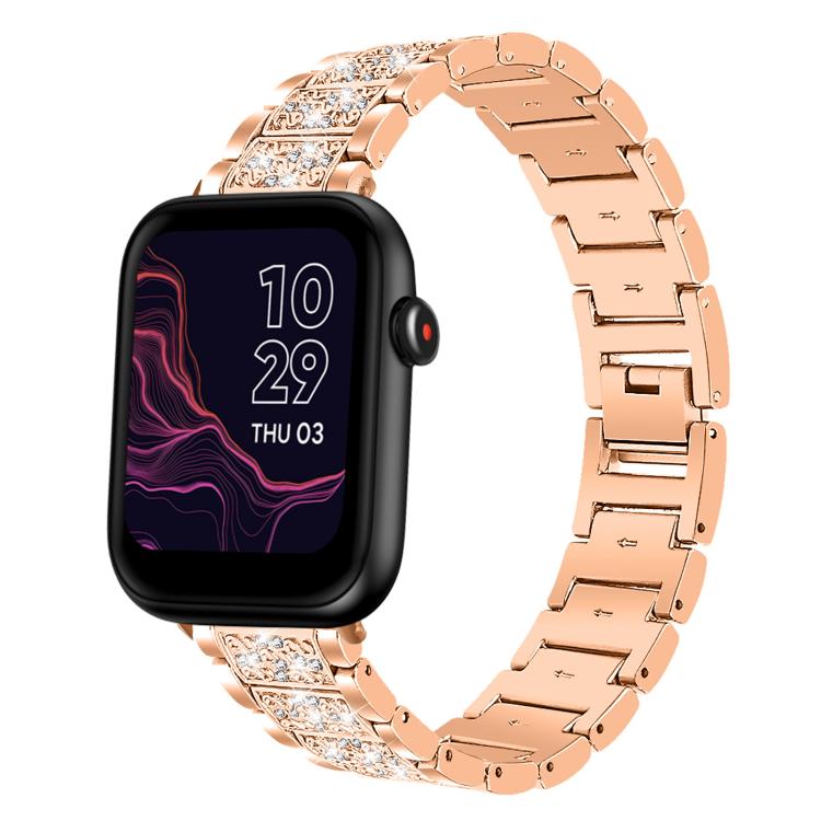 20mm For Ticwatch GTH / E3 / E / 2 xDfind Diamond Jewelry Steel Watch Band(Rose Gold) by xDfind