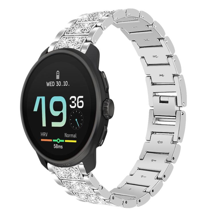 22mm For Suunto Race S / Race / 9 Peak / 5 Peak xDfind Diamond Jewelry Steel Watch Band(Silver) by xDfind