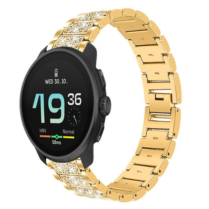 22mm For Suunto Race S / Race / 9 Peak / 5 Peak xDfind Diamond Jewelry Steel Watch Band(Gold) by xDfind