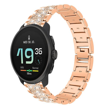 22mm For Suunto Race S / Race / 9 Peak / 5 Peak xDfind Diamond Jewelry Steel Watch Band(Rose Gold) by xDfind
