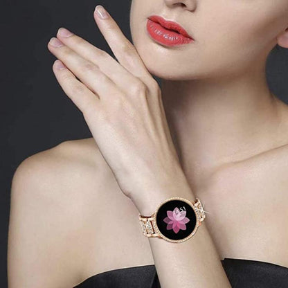 20mm For Ticwatch GTH / E3 / E / 2 xDfind Diamond Jewelry Steel Watch Band(Rose Gold) by xDfind