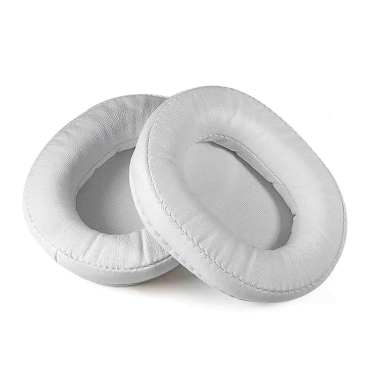 2pcs Sponge Earmuffs Replacement Earpads For ATH-MSR7, Style:White Protein Leather by bashfashion