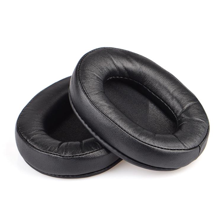 2pcs Sponge Earmuffs Replacement Earpads For ATH-MSR7, Style:Black Lambskin by bashfashion