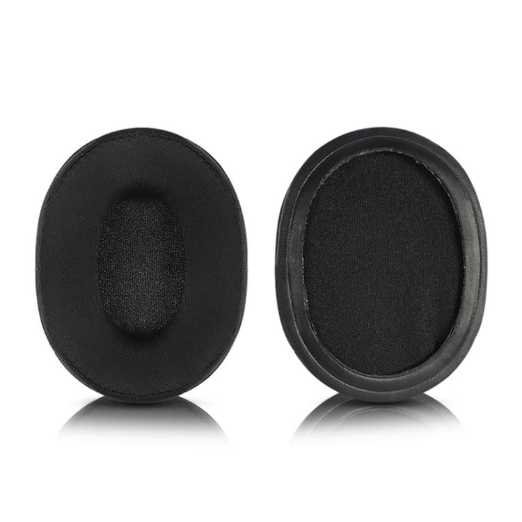 2pcs Sponge Earmuffs Replacement Earpads For ATH-SR5 / SR5BT, Style:Black Ice Silk Cloth by bashfashion