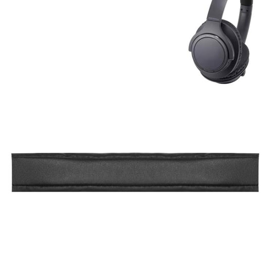 Sponge Earmuffs Replacement Earpads For Audio-Technica ATH-SR30BT, Style:Black Leather Headband by bashfashion