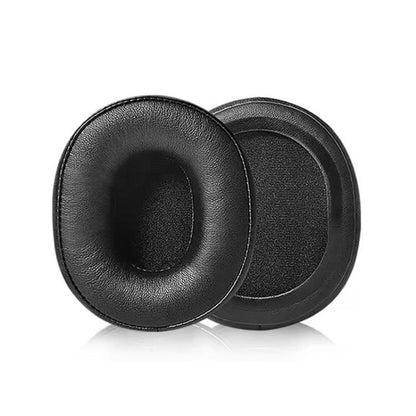 2pcs Sponge Earmuffs Replacement Earpads For Audio Technica ATH-M60X, Model:Black Lambskin by bashfashion
