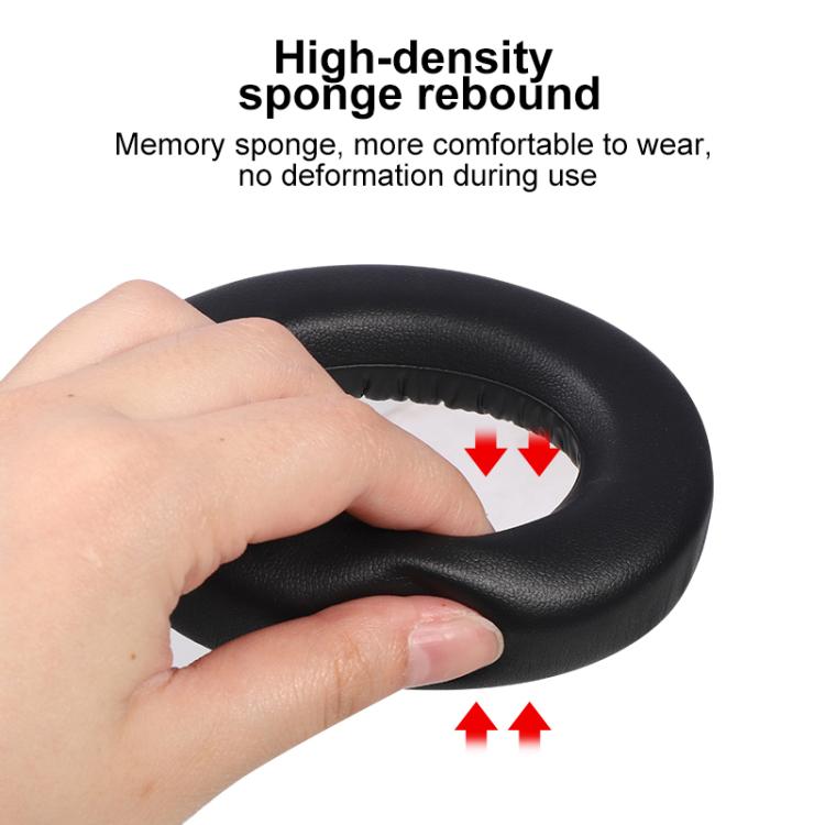 2pcs Protein Leather Replacement Earpads For B&W Px7(Black) by bashfashion