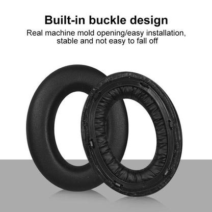 2pcs Protein Leather Replacement Earpads For B&W Px7(Black) by bashfashion