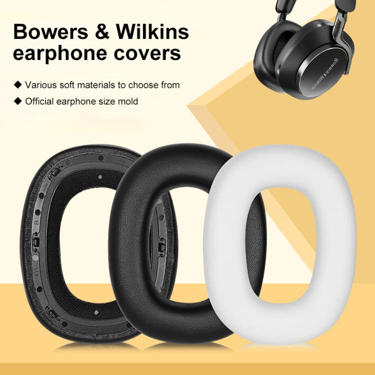 2pcs Sponge Earmuffs Replacement Earpads For B&W Px7 S2 / Px8, Model:Grey Lambskin by bashfashion