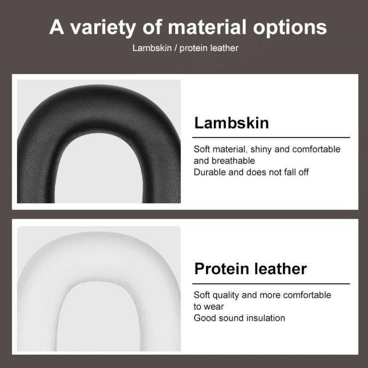 Lambskin Replacement Headband Cover For B&W Px8, Model:Upper Cover(Dark Grey) by bashfashion