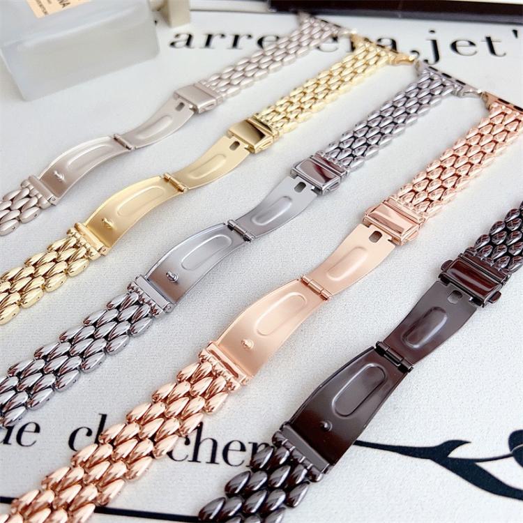 For Apple Watch 46mm / 49mm / 45mm / 44mm Water Drop Zinc Alloy Watch Band(Black) by bashfashion