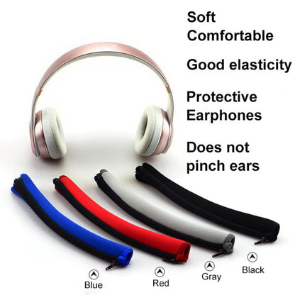 For Beats Solo3 / Solo2 Neoprene Zipper Headband Cushion Pad Replacement Parts(Red) by bashfashion