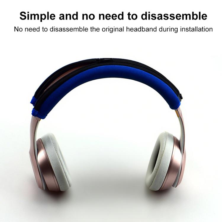 For Beats Solo3 / Solo2 Neoprene Zipper Headband Cushion Pad Replacement Parts(Red) by bashfashion