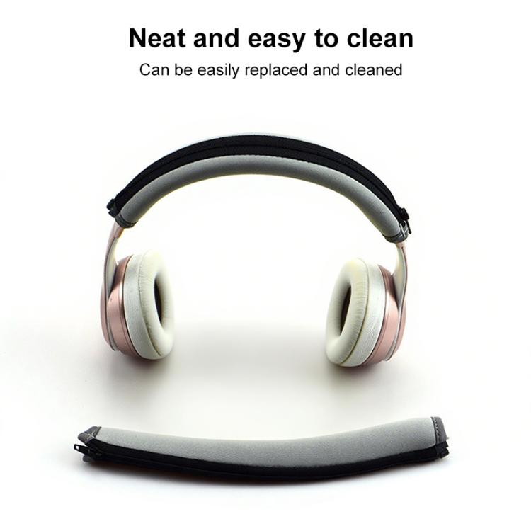 For Beats Solo3 / Solo2 Neoprene Zipper Headband Cushion Pad Replacement Parts(Grey) by bashfashion