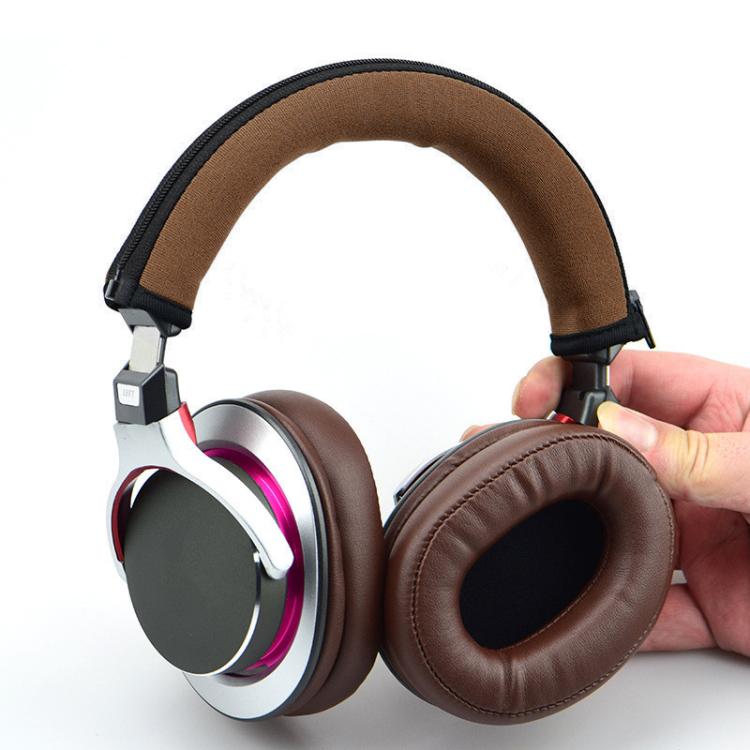 For Audio Technica ATH-MSR7 Neoprene Zipper Headband Cushion Pad Replacement Parts(Brown) by bashfashion