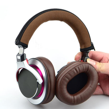 For Audio Technica ATH-MSR7 Neoprene Zipper Headband Cushion Pad Replacement Parts(Brown) by bashfashion