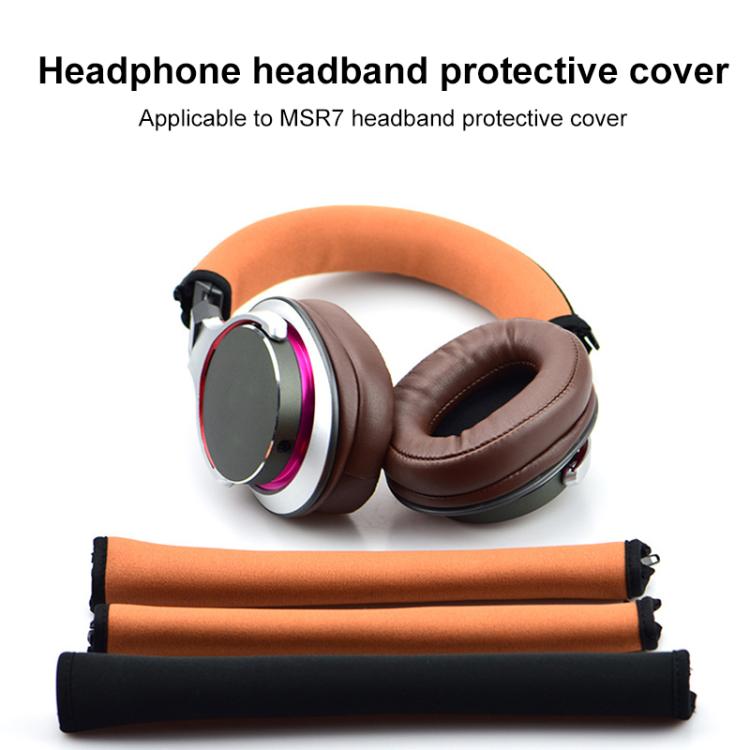 For Audio Technica ATH-MSR7 Neoprene Zipper Headband Cushion Pad Replacement Parts(Brown) by bashfashion