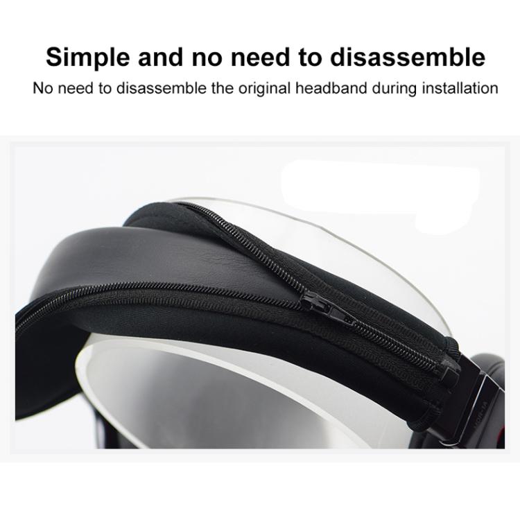 For Audio Technica ATH-MSR7 Neoprene Zipper Headband Cushion Pad Replacement Parts(Brown) by bashfashion