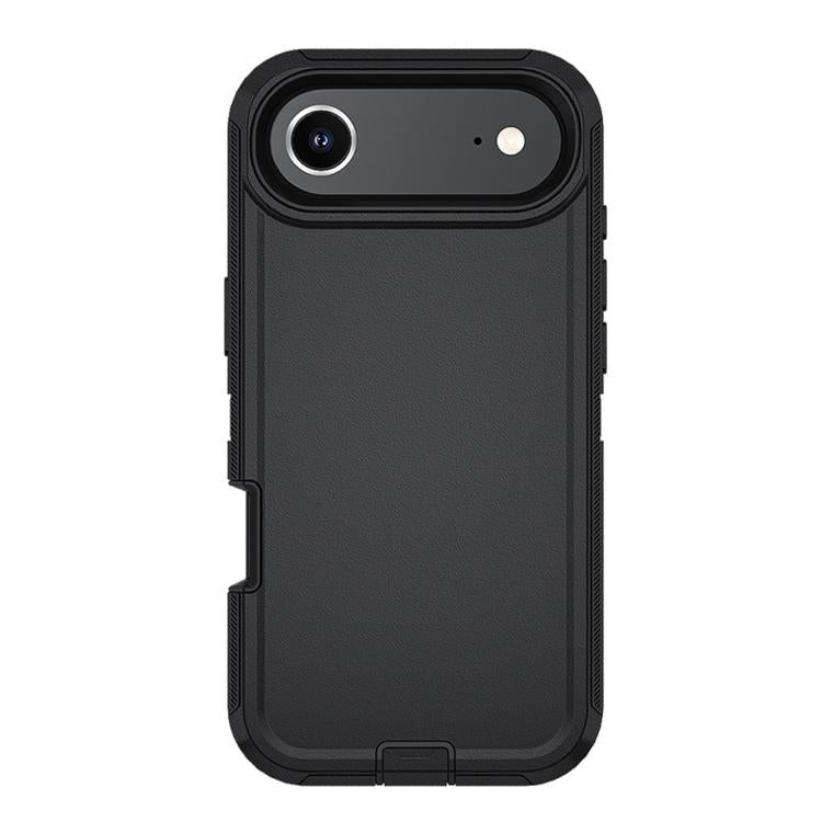 For iPhone Air Kalebol Shockproof PC Hybrid TPU Phone Case with Back Clip(Black) by Kalebol