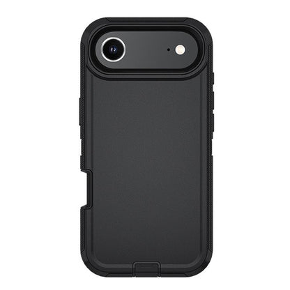 For iPhone Air Kalebol Shockproof PC Hybrid TPU Phone Case with Back Clip(Black) by Kalebol