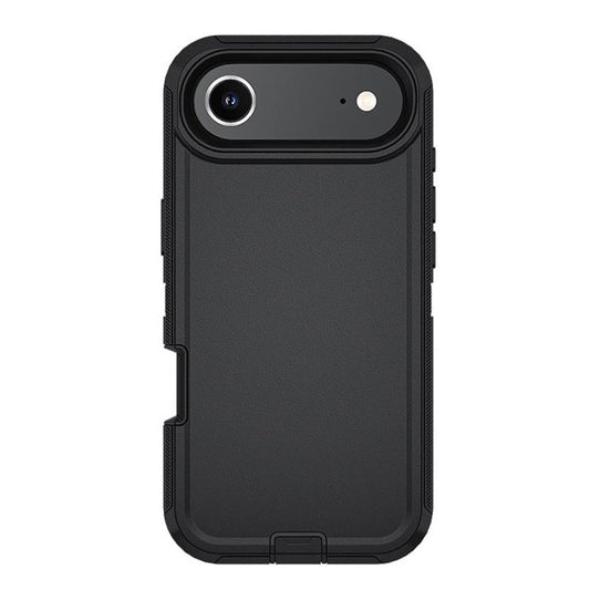 For iPhone Air Kalebol Shockproof PC Hybrid TPU Phone Case with Back Clip(Black) by Kalebol