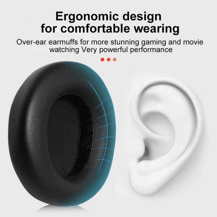 2pcs Protein Leather Earpads For SteelSeries Nova Pro(Black) by bashfashion