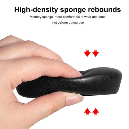 2pcs Football Net Ice Sensation Leather Earpads For SteelSeries Nova Pro(Black) by bashfashion