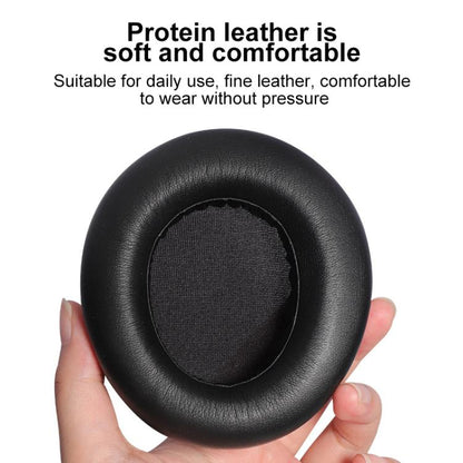 2pcs Protein Leather Earpads For SteelSeries Arctis Nova Wired Headphones(Black) by bashfashion