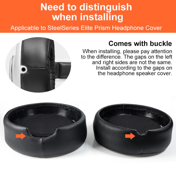 2pcs Protein Leather Earpads For SteelSeries Siberia 650(Black) by bashfashion