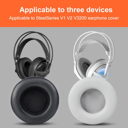 2pcs Self-adhesive Earpads For SteelSeries Siberia V1 / V2 / V3, Material:Ice Silk Fabric(Grey) by bashfashion