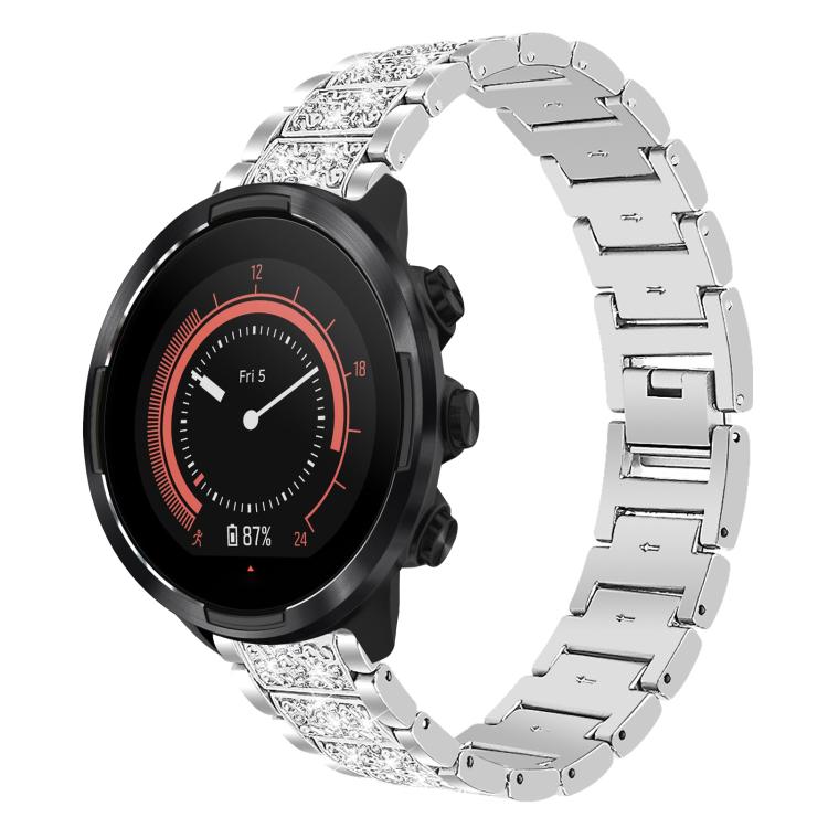 For Suunto 9 / 9 Baro / D5 / Core / 7 22mm xDfind Diamond Jewelry Stainless Steel Watch Band(Silver) by xDfind