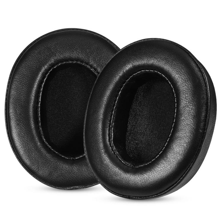 2pcs Snap-on Leather Earpads For Huawei FreeBuds Studio, Material:Lambskin Black by bashfashion