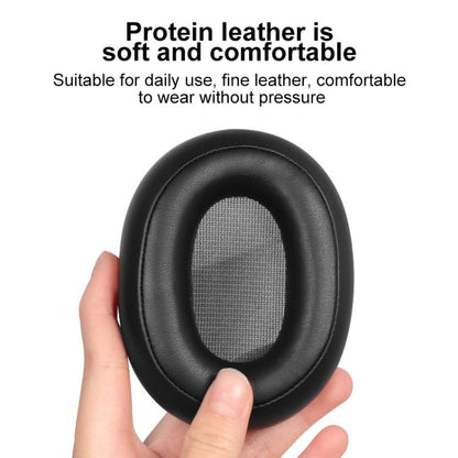 2pcs Snap-on Earpads For Swan AW-85, Material:Protein Leather(Black) by bashfashion