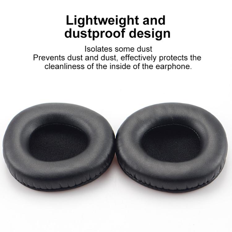 2pcs Protein Leather Earpads For Creative Aurvana Live 1(Black) by bashfashion