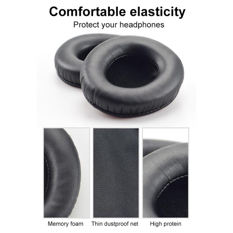 2pcs Protein Leather Earpads For Creative Aurvana Live 1(Black) by bashfashion