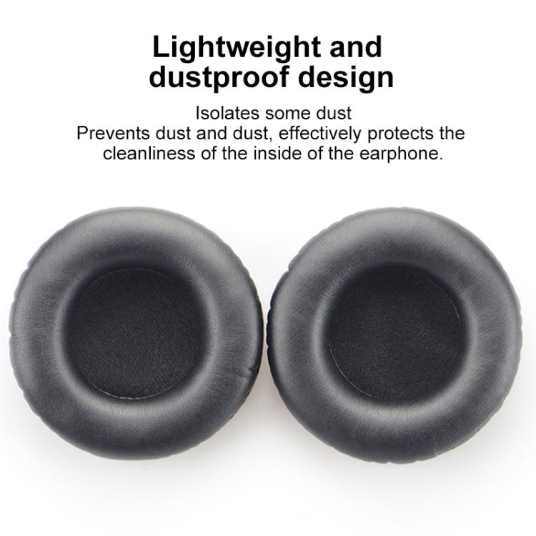 2pcs Protein Leather Earpads For Creative Aurvana Live 2(Black) by bashfashion