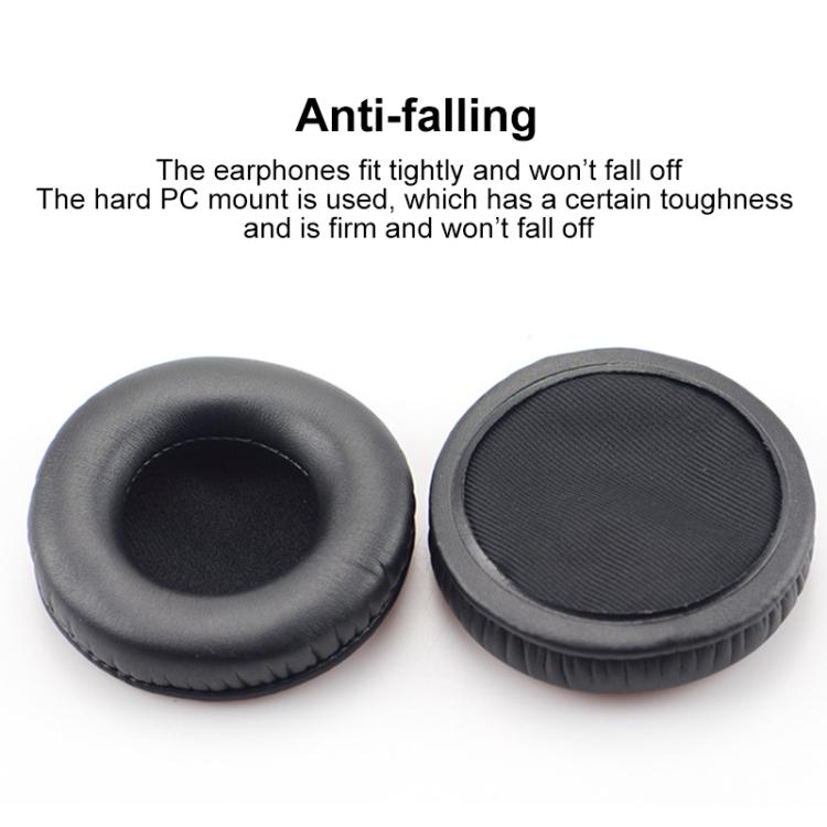 2pcs Protein Leather Earpads For Creative Aurvana Live 2(Black) by bashfashion