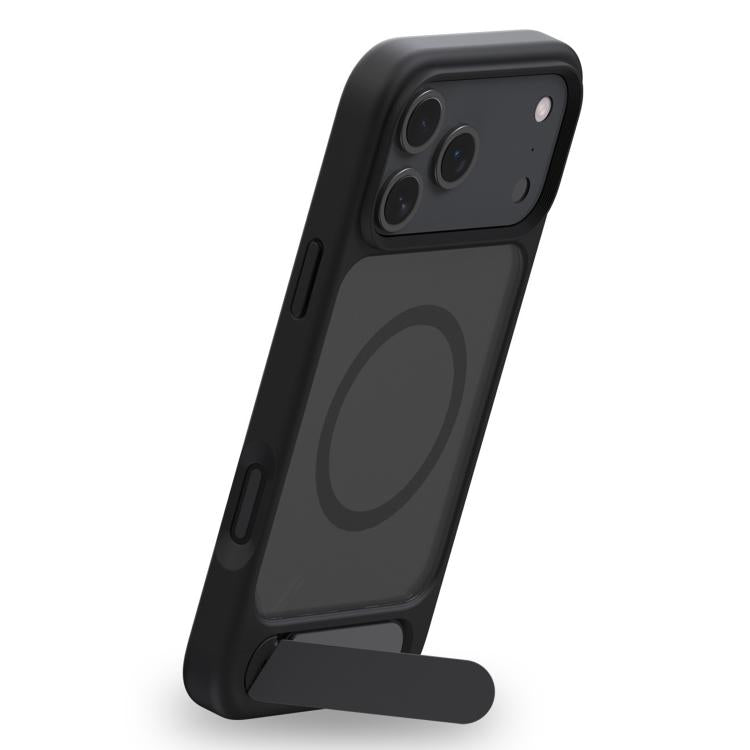 For iPhone 17 Pro Max Kalebol MagSafe Invisible Tilt Holder PC Hybrid TPU Case(Navy Blue) by Kalebol