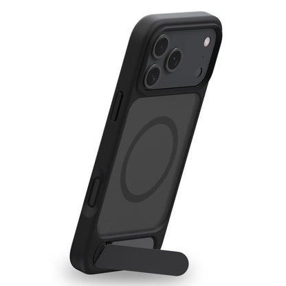 For iPhone 17 Pro Kalebol MagSafe Invisible Tilt Holder PC Hybrid TPU Case(Grey White) by Kalebol