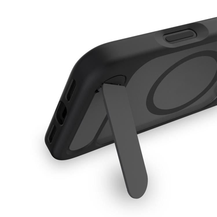 For iPhone 17 Pro Max Kalebol MagSafe Invisible Tilt Holder PC Hybrid TPU Case(Navy Blue) by Kalebol