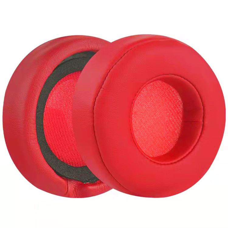 2pcs Protein Leather Replacement Earpads For Beats Studio Pro(Red) by bashfashion