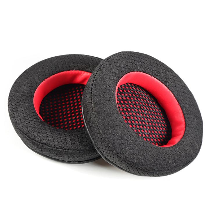 2pcs Mesh Replacement Earpads For EDIFIER HECATE G4(Black Red) by bashfashion