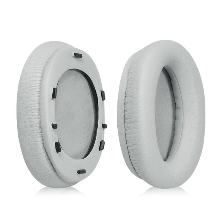 2pcs Protein Leather Snap-on Replacement Earpads For EDIFIER W800BT PLUS(Grey) by bashfashion