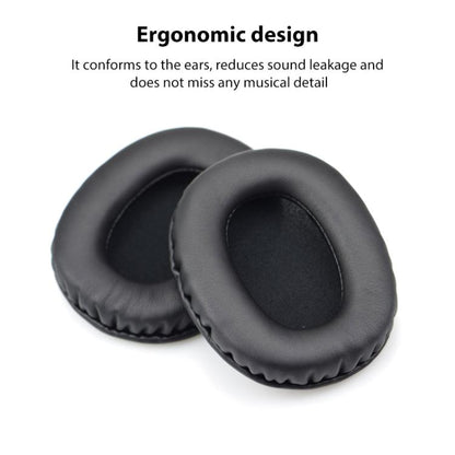 2pcs Protein Leather Snap-on Replacement Earpads For EDIFIER W800BT PLUS(Grey) by bashfashion