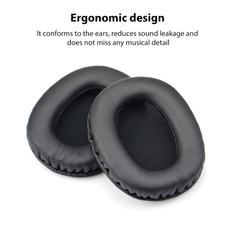 2pcs Ice Silk Cloth Snap-on Replacement Earpads For EDIFIER W800BT PLUS(Grey) by bashfashion