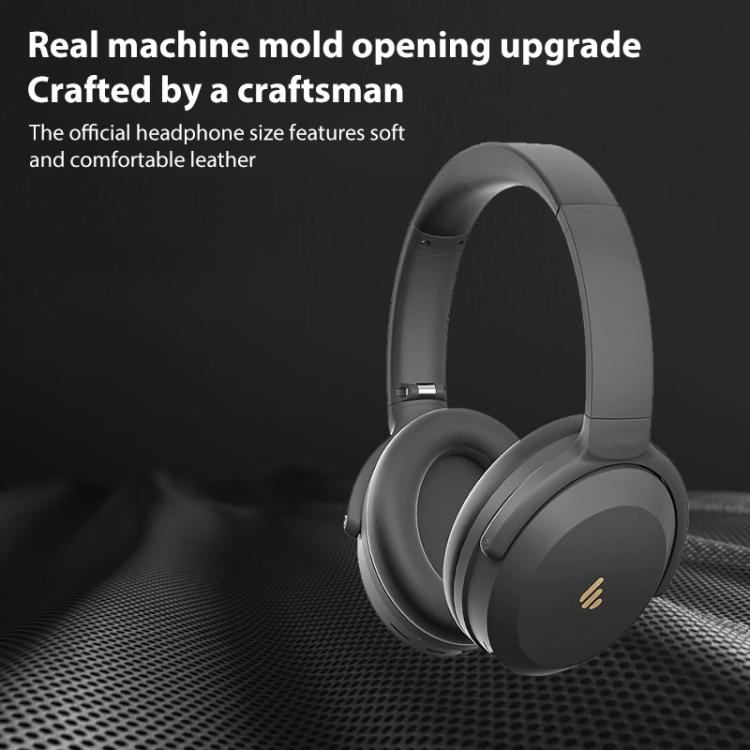 2pcs Protein Leather Replacement Earpads For EDIFIER MT6 Pro(Black) by bashfashion