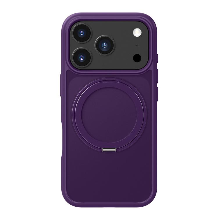 For iPhone 17 Pro Max Kalebol Frosted MagSafe Holder Acrylic Hybrid TPU Phone Case(Purple) by Kalebol