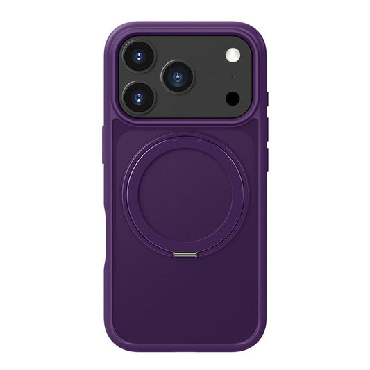 For iPhone 17 Pro Max Kalebol Frosted MagSafe Holder Acrylic Hybrid TPU Phone Case(Purple) by Kalebol