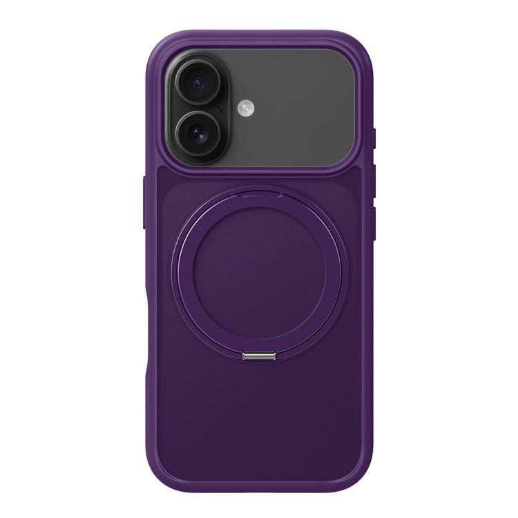 For iPhone 17 Kalebol Frosted MagSafe Holder Acrylic Hybrid TPU Phone Case(Purple) by Kalebol